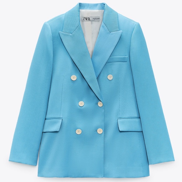 ZARA Double Breasted Blazer - Picture 6 of 9